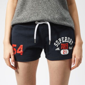 Superdry Women's Track and Field Lite Shorts - Eclipse Navy