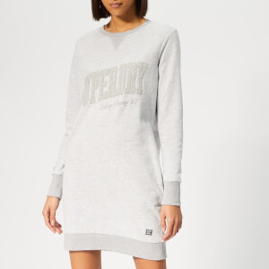 Superdry Women's Tonal Sweat Dress - Lace Grey