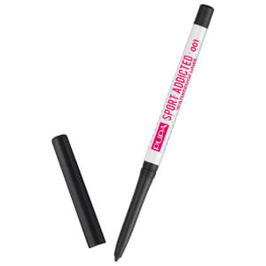 Lápiz de ojos automático resistente al agua y al sudor Sport Exclusive Addicted de PUPA 1,3 g - Negro fuerte