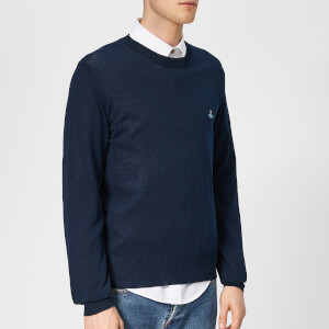 Vivienne Westwood Men's Classic Crew Neck Knit - Navy