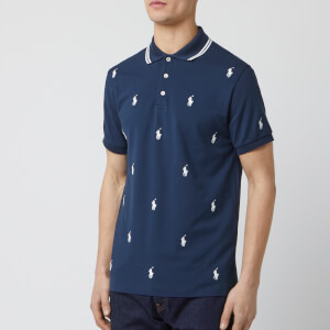 Polo Ralph Lauren Men's All Over Logo Polo-Shirt - French Navy