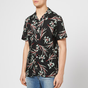 PS Paul Smith Men's Short Sleeve Casual Shirt - Black
