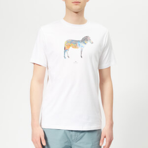 PS Paul Smith Men's Regular Fit Zebra T-Shirt - White