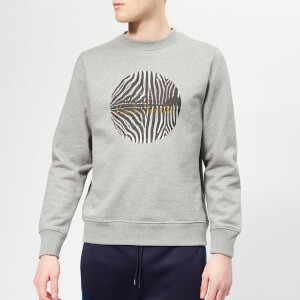 PS Paul Smith Men's Regular Fit Zebra Sweatshirt - Melange Grey