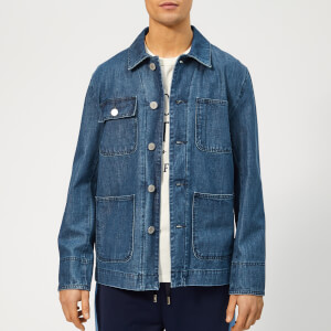 Maison Kitsuné Men's Denim Worker Jacket - Bleach