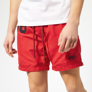 Superdry Men's Waterpolo Swim Shorts - Red Flag