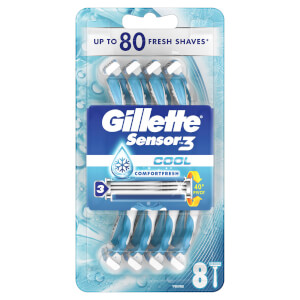 Sensor3 Cool Men's 3-Bladed Disposable Razor - 8 Count