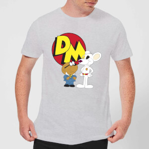 Danger Mouse DM And Penfold Men's T-Shirt - Grey