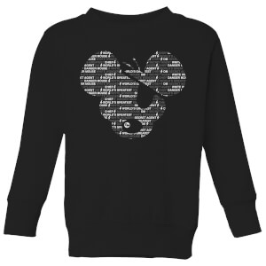 Danger Mouse Word Face Kids' Sweatshirt - Black