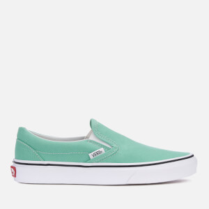 Vans Women's Classic Slip-On Trainers - Neptune Green/True White