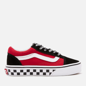 Vans Kids' Logo Pop Old Skool Trainers - Black/True White