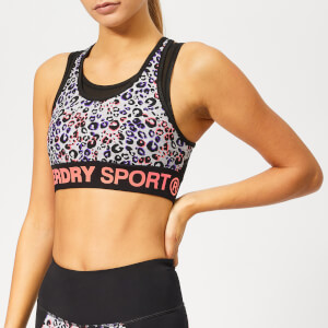 Superdry Sport Women's Active Layer Bra - Lola Leopard Coral Print