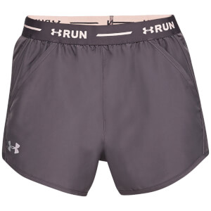 Under Armour Women's Fly by Graphic Shorts - Grey