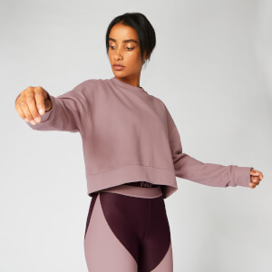 Myprotein Zip Detail Crop Sweater - Fawn