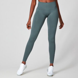 Myprotein Luxe Ribbed Seamless Leggings - Castle Rock