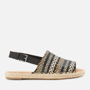 TOMS Women's Clara Mule Espadrilles - Black Geometric