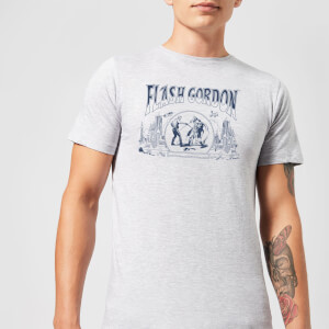 Flash Gordon Chest Piece Men's T-Shirt - Grey