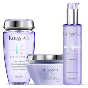 Trio de Shampoo, Tratamento e Máscara Blond Absolu Bain Lumiere da Kérastase