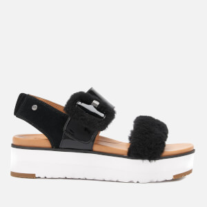 UGG Women's Fluff Chella Flatform Sandals - Black