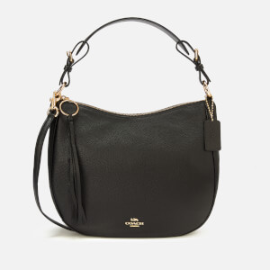 Coach Women's Leather Sutton Hobo Bag - Black