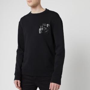 Versace Collection Men's Logo Sweatshirt - Black/Paint