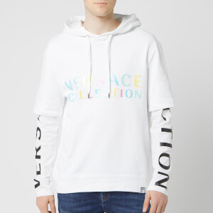 Versace Collection Men's Layer Hoodie - White