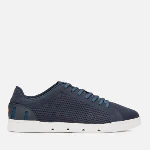 Swims Men's Breeze Tennis Knit Trainers - Navy/White