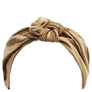 Slip Silk Knot Headband - Gold