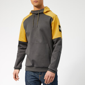 The North Face Men's Fine 2 Box Hoody - Asphalt Grey/Leopard Yellow