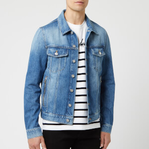 Balmain Men's Signature Denim Jacket - Bleu