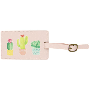 Sass & Belle Pastel Cactus Luggage Tag