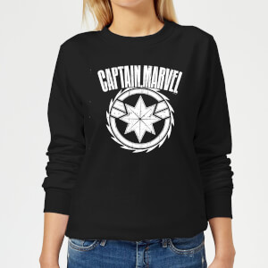 Captain Marvel Logo Women's Sweatshirt - Black