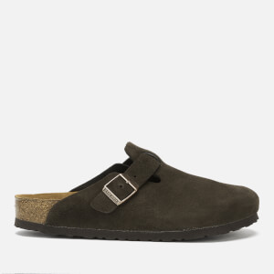 Birkenstock Men's Boston Suede Mules - Mocca