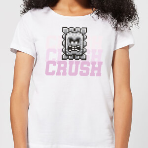 Super Mario CRUSH CRUSH CRUSH Women's T-Shirt - White