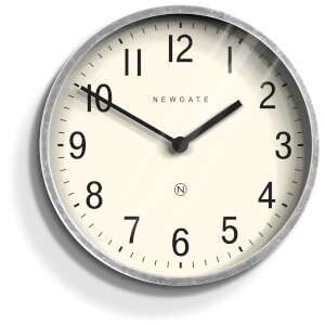 Newgate Master Edwards Wall Clock - Galvanised Steel