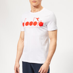 Diadora Men's Bl Short Sleeve T-Shirt - Optical White Fiesta
