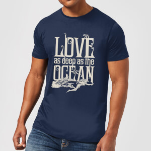 Aquaman Love As Deep As The Ocean Men's T-Shirt - Navy