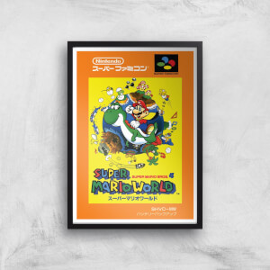 Nintendo Super Mario World Retro Cover Art Print