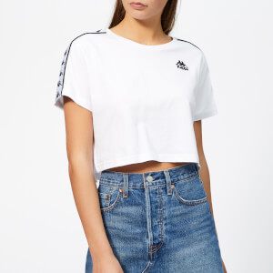 Kappa Women's Banda Apua Cropped Short Sleeve T-Shirt - White