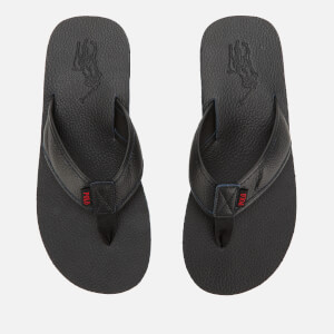 Polo Ralph Lauren Men's Sullivan III Tumbled Leather Sandals - Black