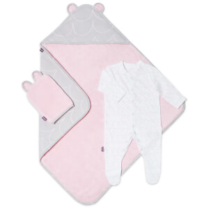 Snüz Baby Bath and Bed Gift Set - Wave Rose