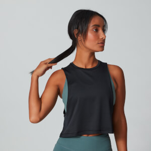 Myprotein Mesh Tech Drop Armhole Tank Top - Black