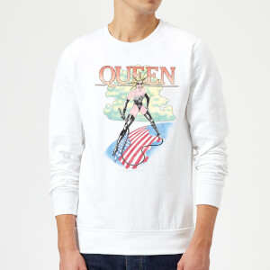 Queen Vintage Tour Sweatshirt - White
