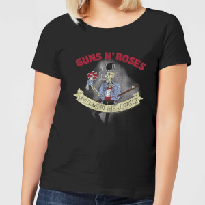 Guns N Roses Jungle Skeleton Women's T-Shirt - Black