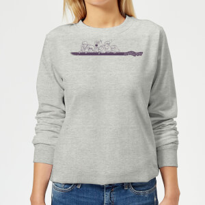 Scooby Doo Those Meddling Kids Retro Women's Sweatshirt - Grey