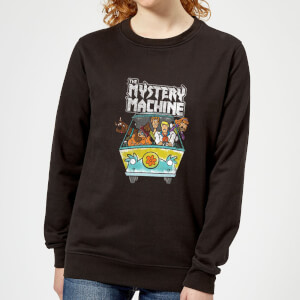 Scooby Doo Mystery Machine Heavy Metal Women's Sweatshirt - Black
