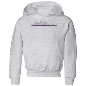 Scooby Doo Those Meddling Kids Retro Kids' Hoodie - Grey