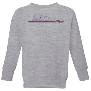 Scooby Doo Those Meddling Kids Retro Kids' Sweatshirt - Grey