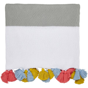 Joules Garden Dogs Throw - White