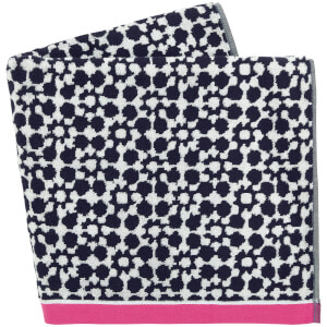 Joules Tile Geo Beach Towels - French Navy